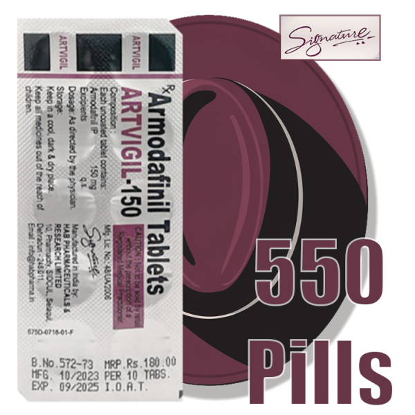 Artvigil 150mg 550 Pills Offer, Free Shipping