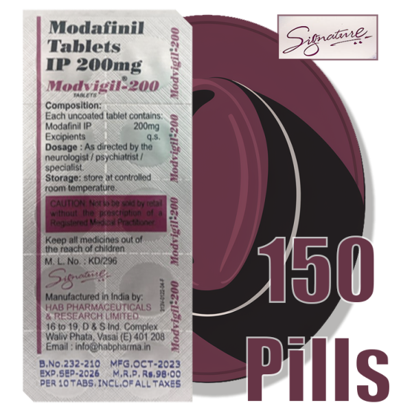 Modvigil 200mg, 150 Pills Offer, Free Shipping