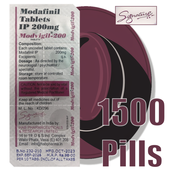 Modvigil 200mg, 1500 Pills Offer, Free Shipping Throughout 3 Separate Parcels