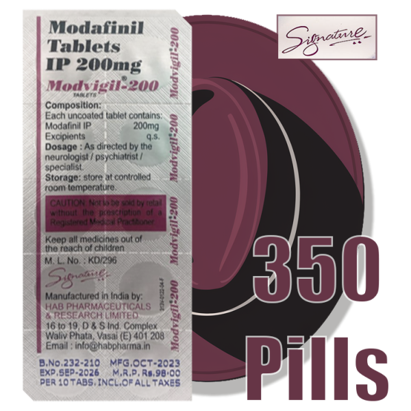 Modvigil 200mg, 350 Pills Offer, Free Shipping